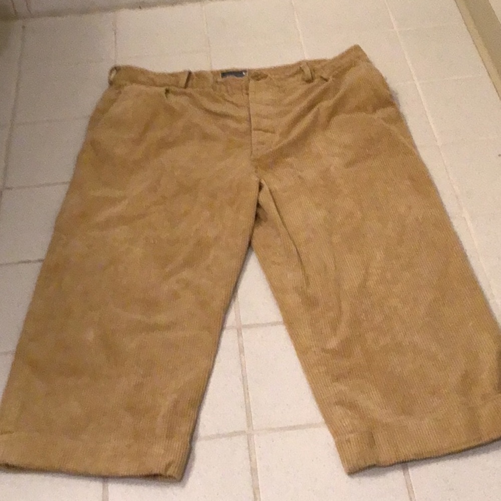 Courdaroy tan baggy pants